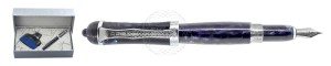 ZESTAW PIÓRO WIECZNE DUKE 619 DARK BLUE MENTOR Z ŻYWICY + ATRAMENT DUKE